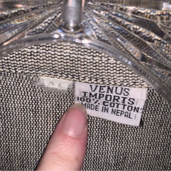 Venus Imports 100% Cotton Oversized Jacket Grey XL - Picture 3 of 9